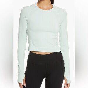 Sweaty Betty Athlete Seamless Long Sleeve Crop Top